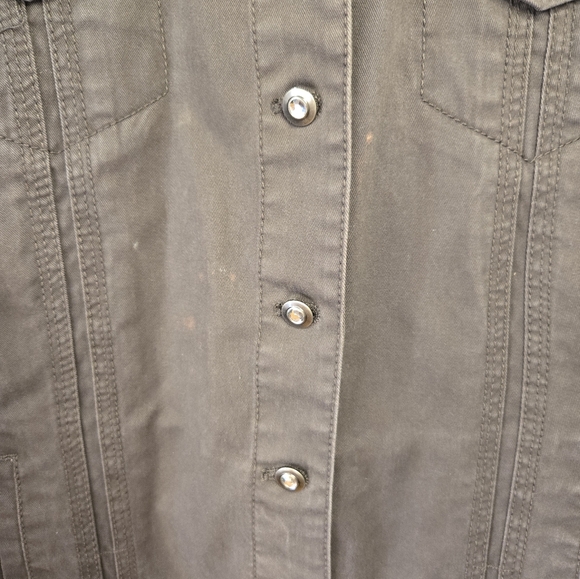Chico's Adorned Denim Jacket *flaw* - Picture 4 of 12